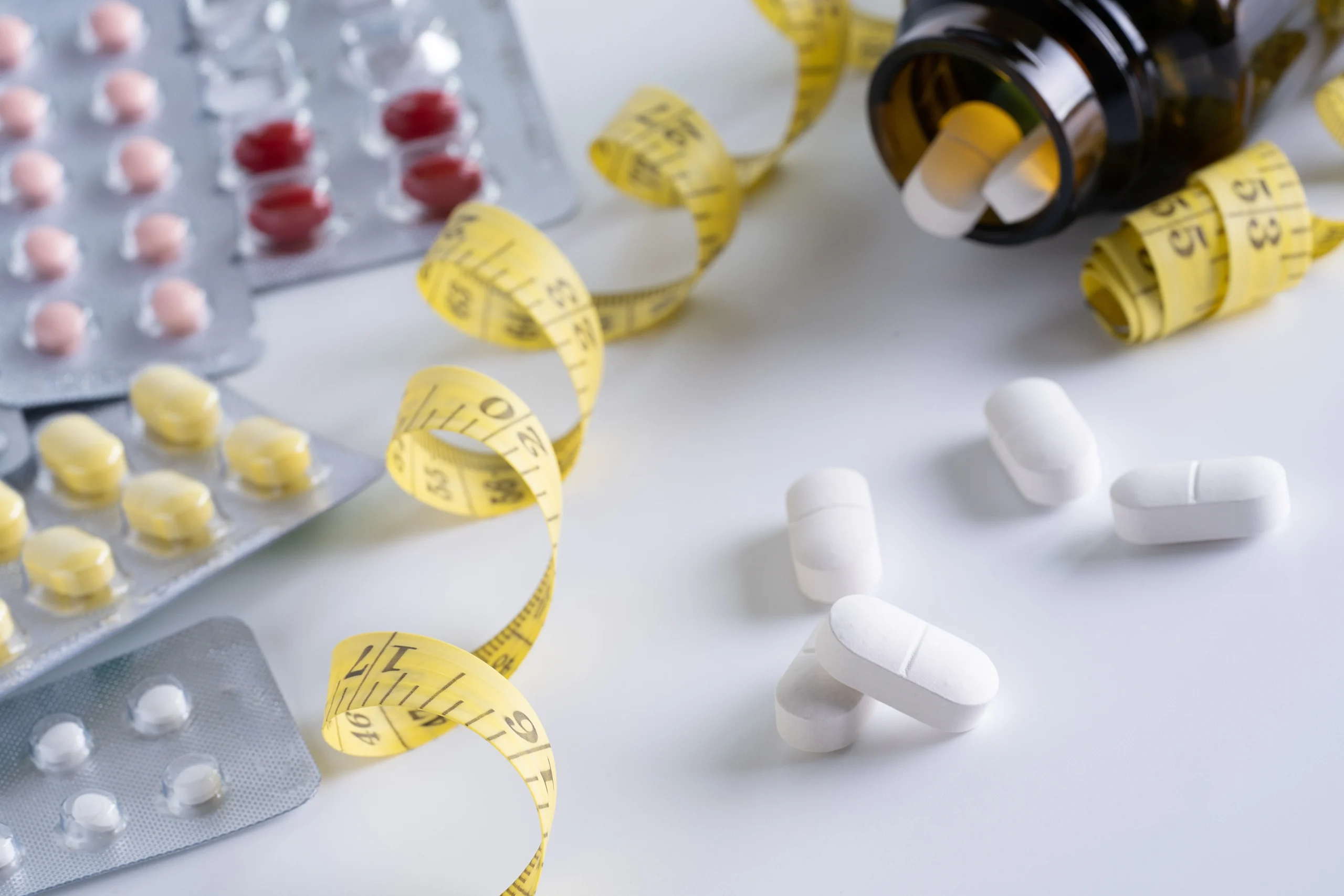 Drug Lose Weight Concept Diet Slim Eat Pills Healthcare Medical Pill